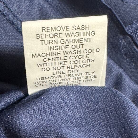 NY Collection Womens Midi Fit & Flare Dress Size Petite Medium Navy Coquette New - Picture 13 of 16